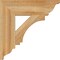 Ekena Millwork Imperial Traditional Rough Sawn Bracket, Western Red Cedar, 4"W x 16"D x 16"H BKT04X16X16IMP01RWR - alternate 2